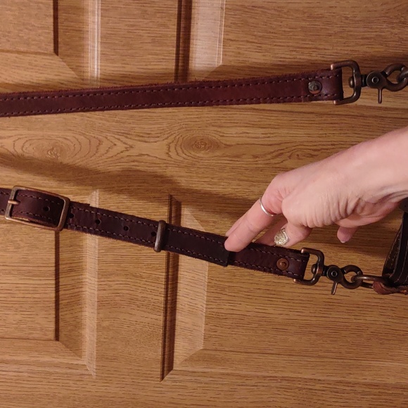 Custom made cow leather fringe bag. - Picture 4 of 16